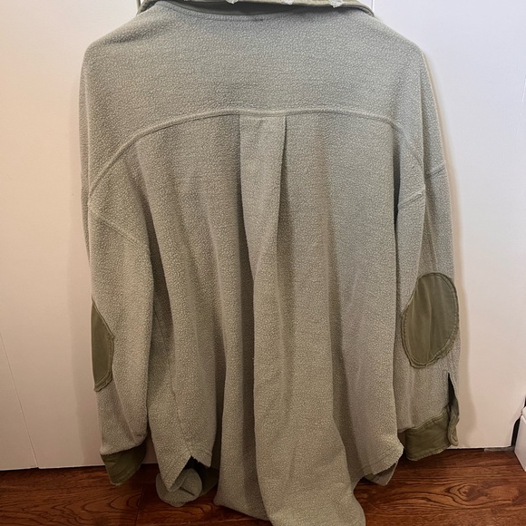 Free people ruby button down oversized jacket - Picture 5 of 7